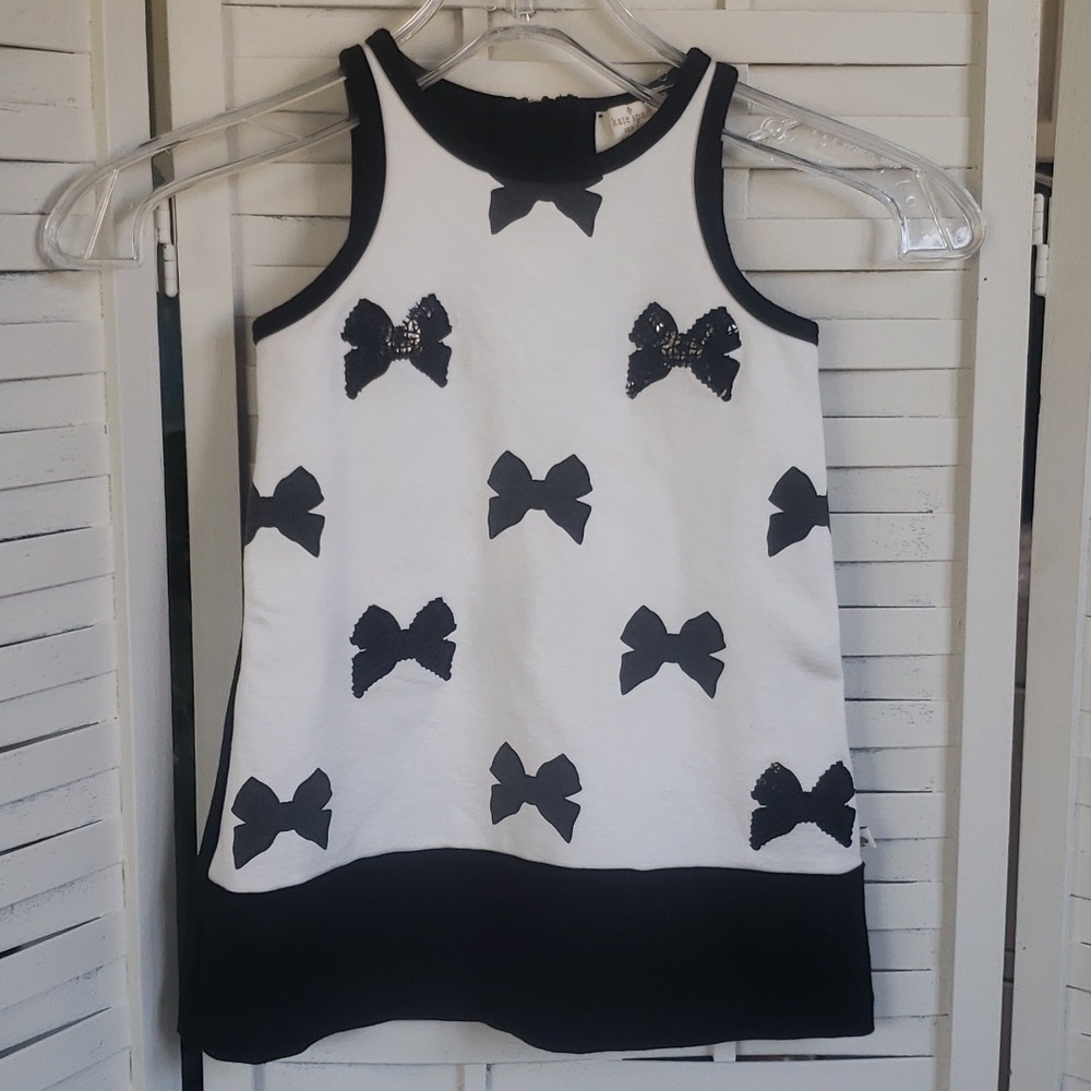 Kate Spade sleeveless black and white baby girls dress 3